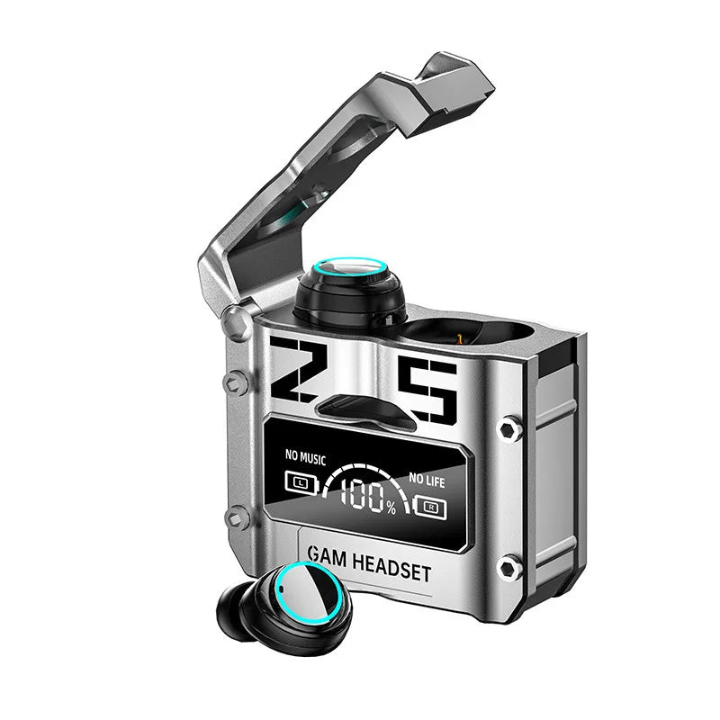 Fone De Ouvido Esportivo TWS M25 Sem Fio Bluetooth 5.3 Earbuds Com Microfone LED Estéreo