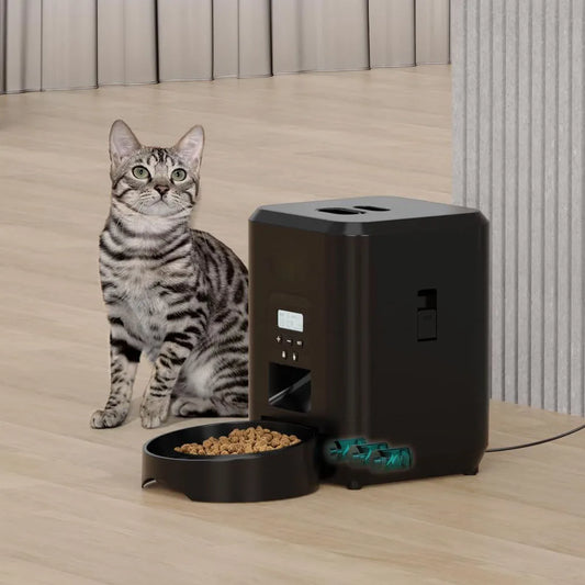 Alimentador automático para gatos e cães