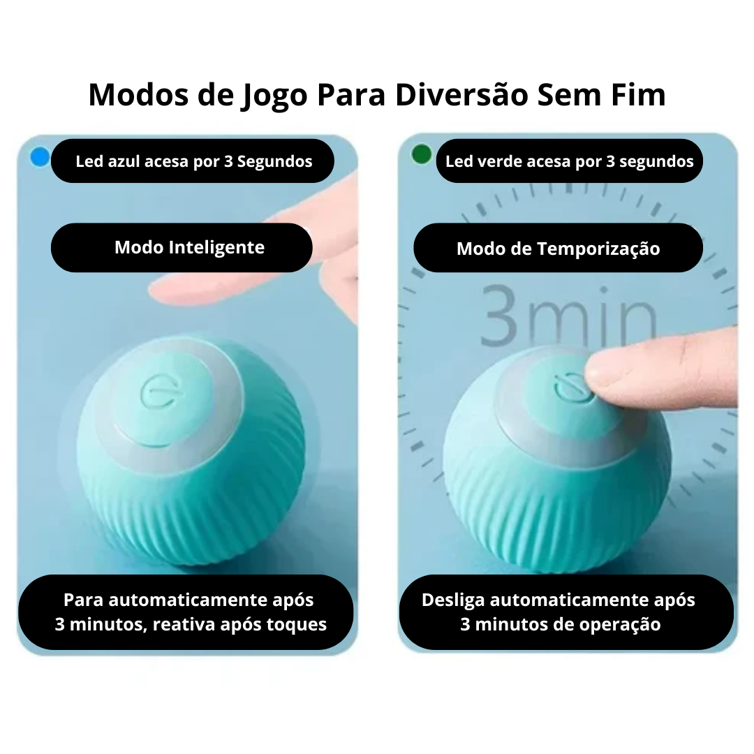 Smart Pet Ball  para gatos, interativa, inteligente, automático, eletrônico