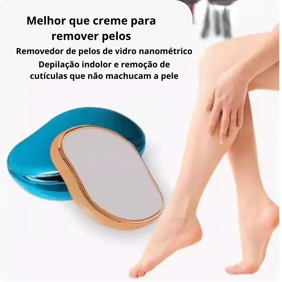 Depilador De Cristal nano Indolor Reutilizável Ferramenta De Beleza Unisex, Fácil De Limpar, Fácil de Usar em Todos os Tipos de Pele