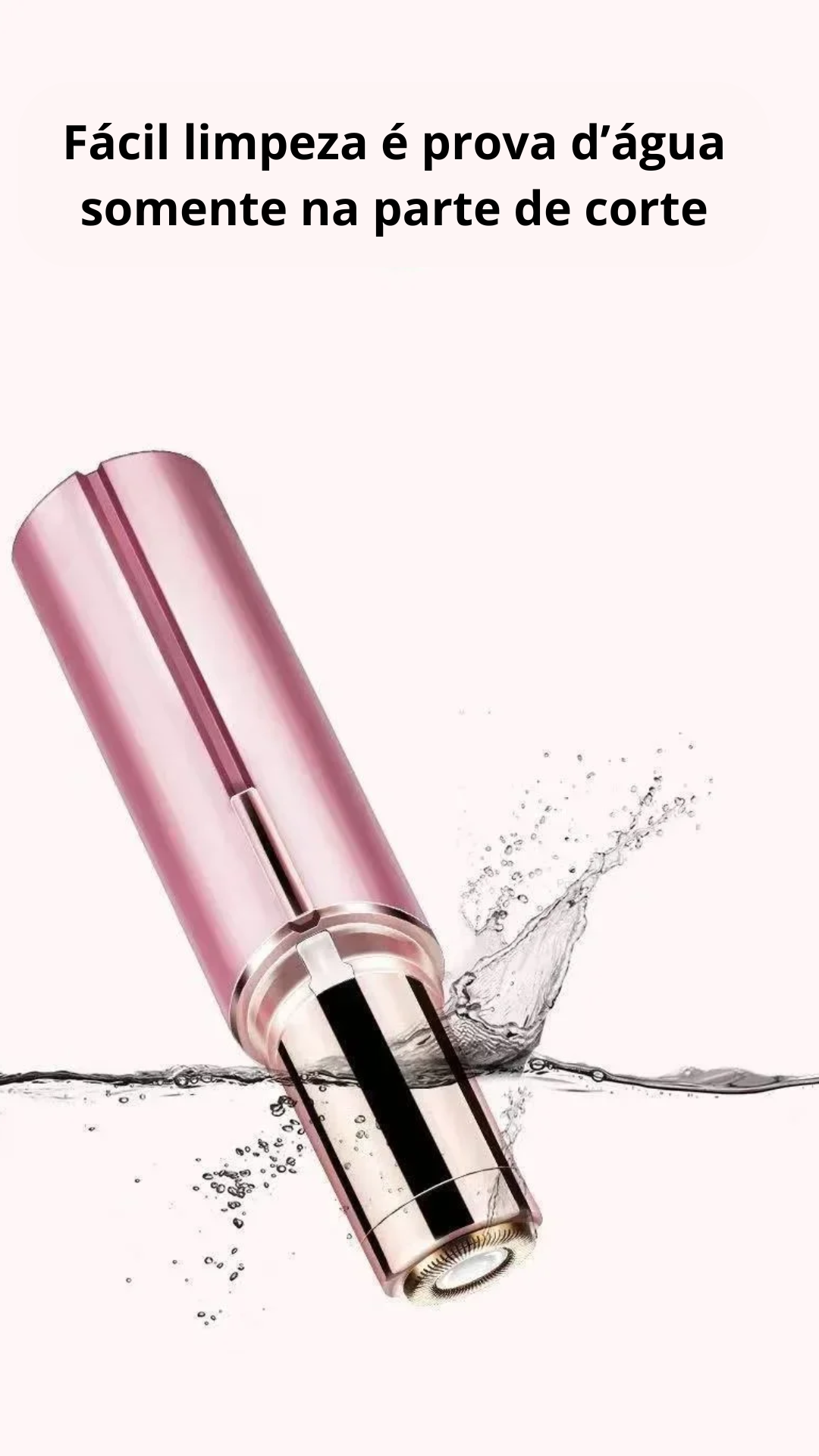 Mini Aparador elétrico para mulheres, em formato de batom, indolor e eficaz, remoção de pelos faciais e outros