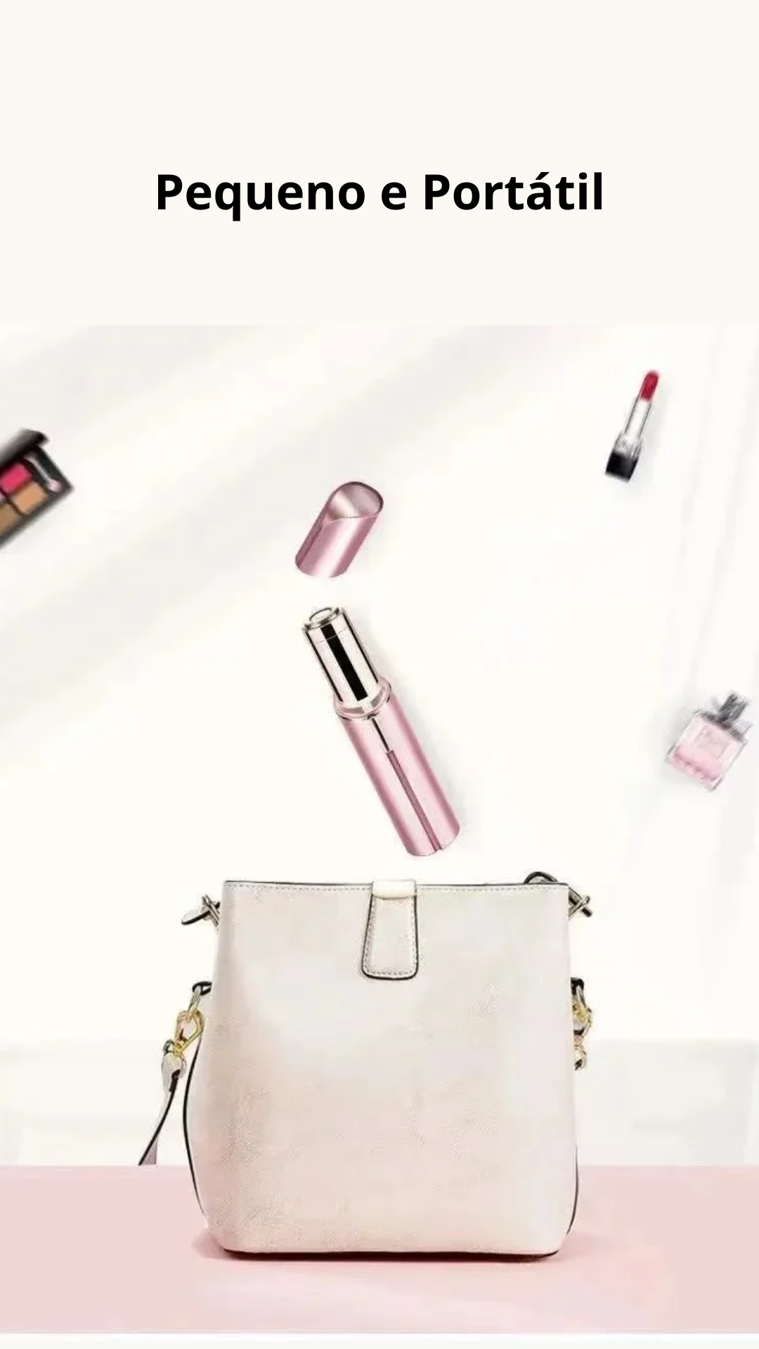 Mini Aparador elétrico para mulheres, em formato de batom, indolor e eficaz, remoção de pelos faciais e outros