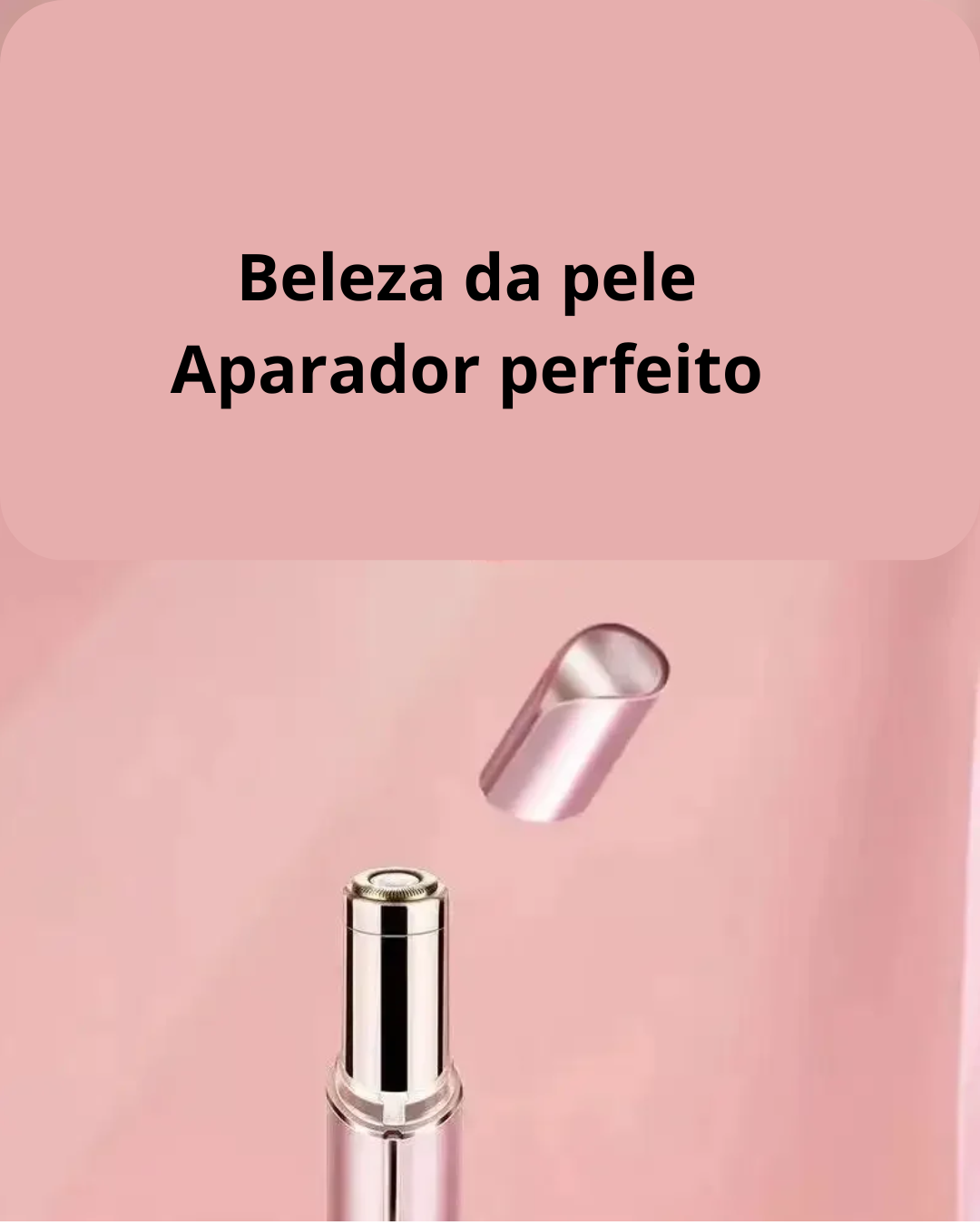 Mini Aparador elétrico para mulheres, em formato de batom, indolor e eficaz, remoção de pelos faciais e outros