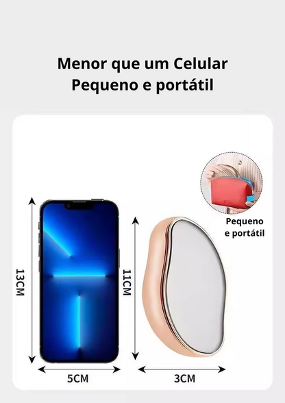 Depilador De Cristal nano Indolor Reutilizável Ferramenta De Beleza Unisex, Fácil De Limpar, Fácil de Usar em Todos os Tipos de Pele