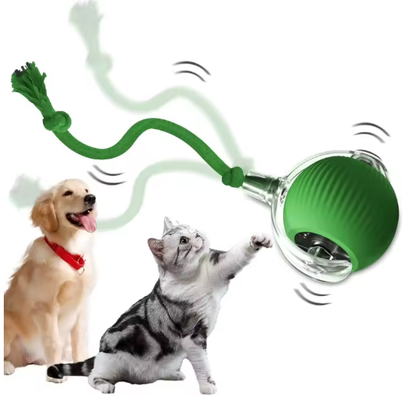 Bola interativa e inteligente para cães e gatos, rolante, automática e elétrica