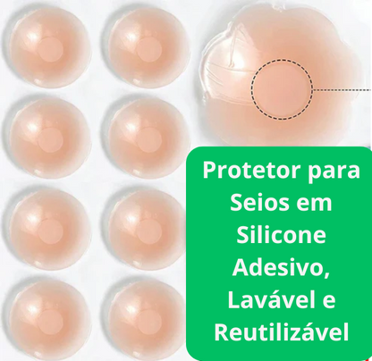 Protetor para Seios em Silicone Reutilizáveis        🌟 Super Promoção! Leve 12 e Pague Só 6!