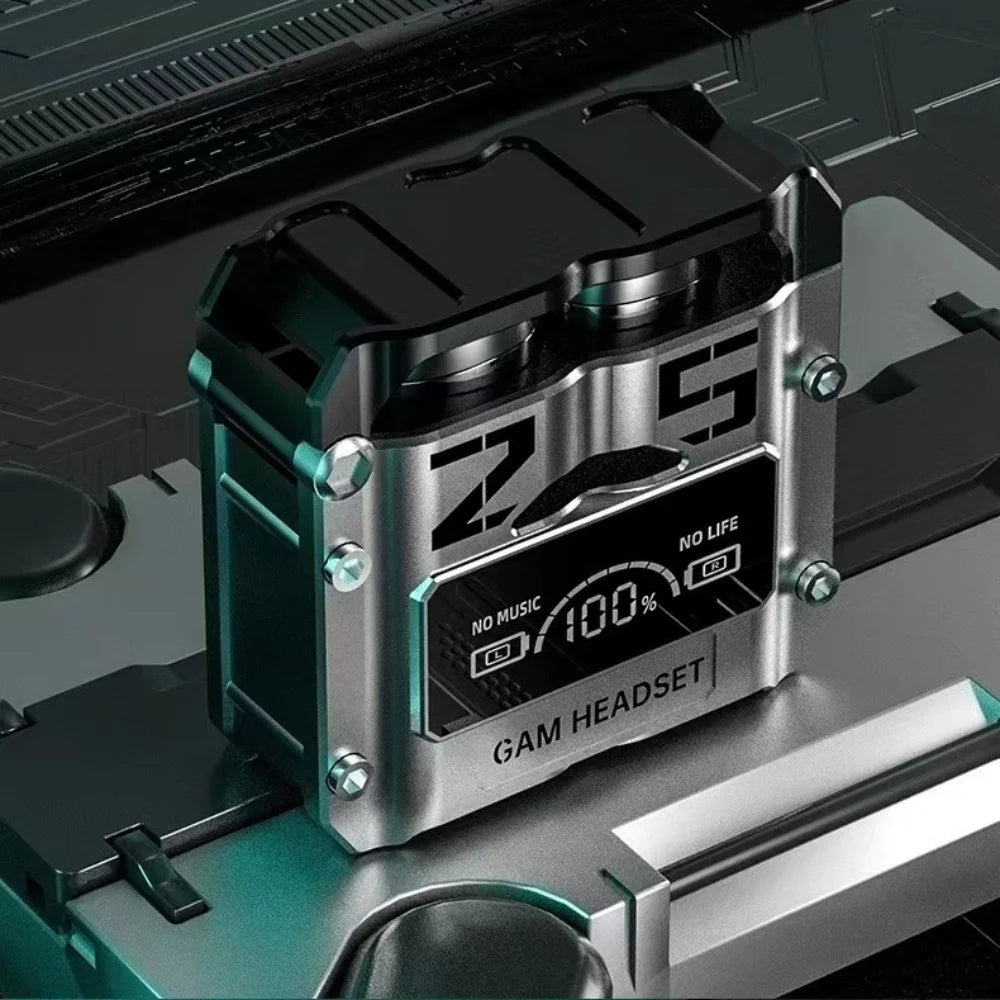 Fone De Ouvido Esportivo TWS M25 Sem Fio Bluetooth 5.3 Earbuds Com Microfone LED Estéreo