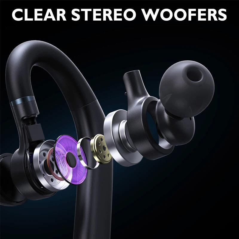 Fone de ouvido Bluetooth com microfone auriculares  Wireless á prova d'água