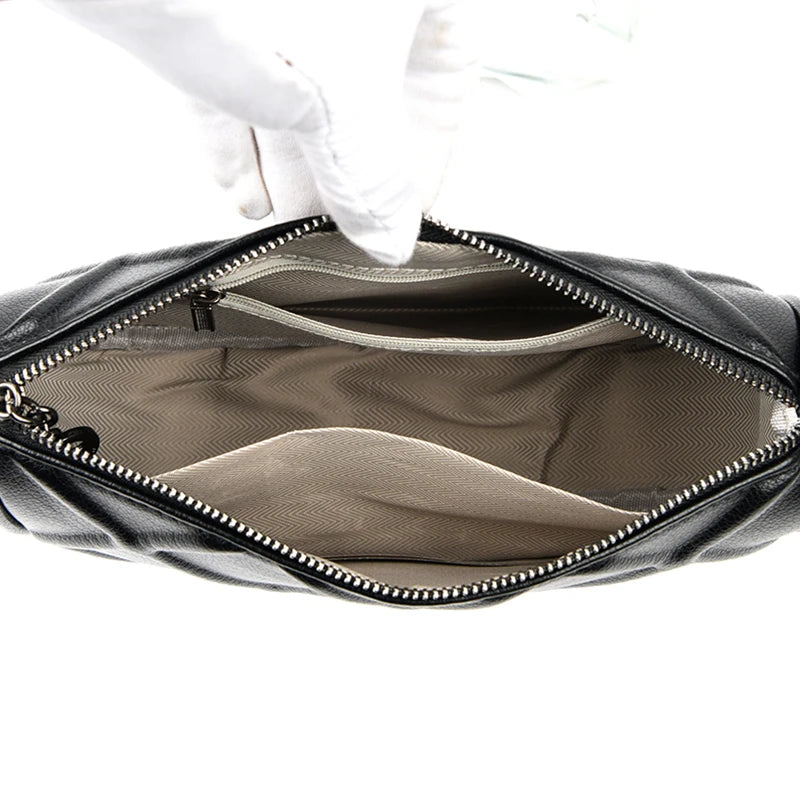 Bolsa de couro genuíno bovino de luxo,  transversal de ombro de alta qualidade