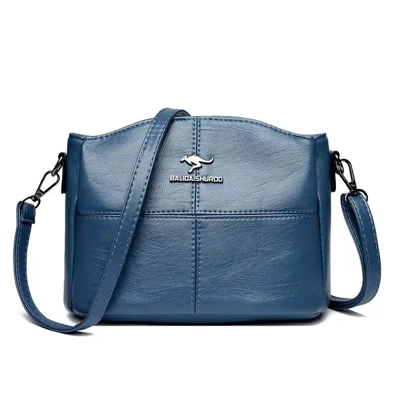 Bolsa em  couro Sintético macio Casual Crossbody, feminino  de alta qualidade - Balidaishu