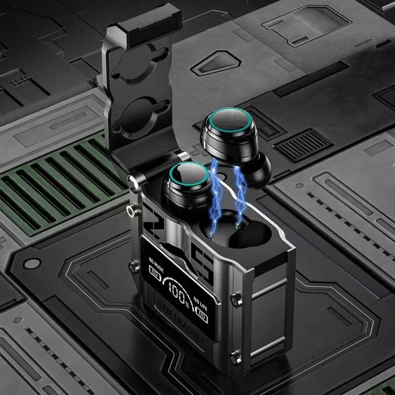 Fone De Ouvido Esportivo TWS M25 Sem Fio Bluetooth 5.3 Earbuds Com Microfone LED Estéreo