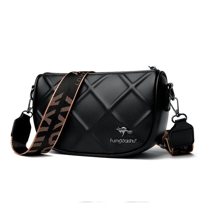 Bolsa de couro genuíno bovino de luxo,  transversal de ombro de alta qualidade