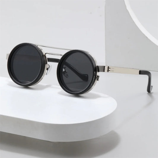 Óculos de sol com lentes ajustável KLASSNUM ND9 Unissex, com escurecimento, redondos e polarizados