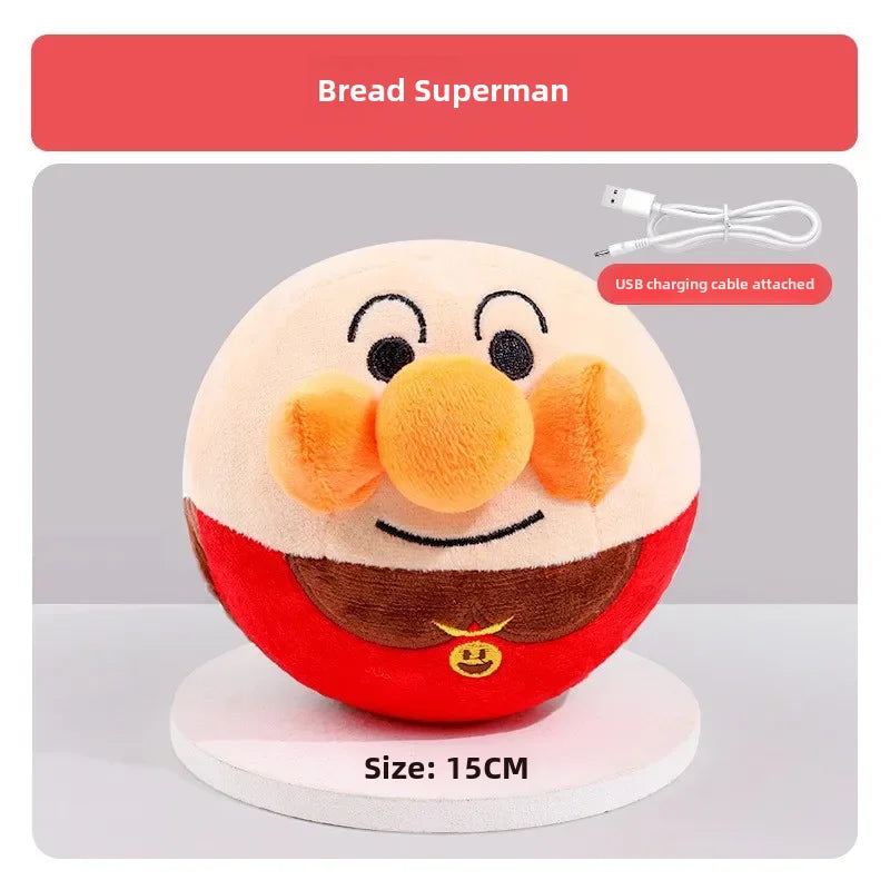 Bola de pelúcia elétrica para cães recarregável por USB