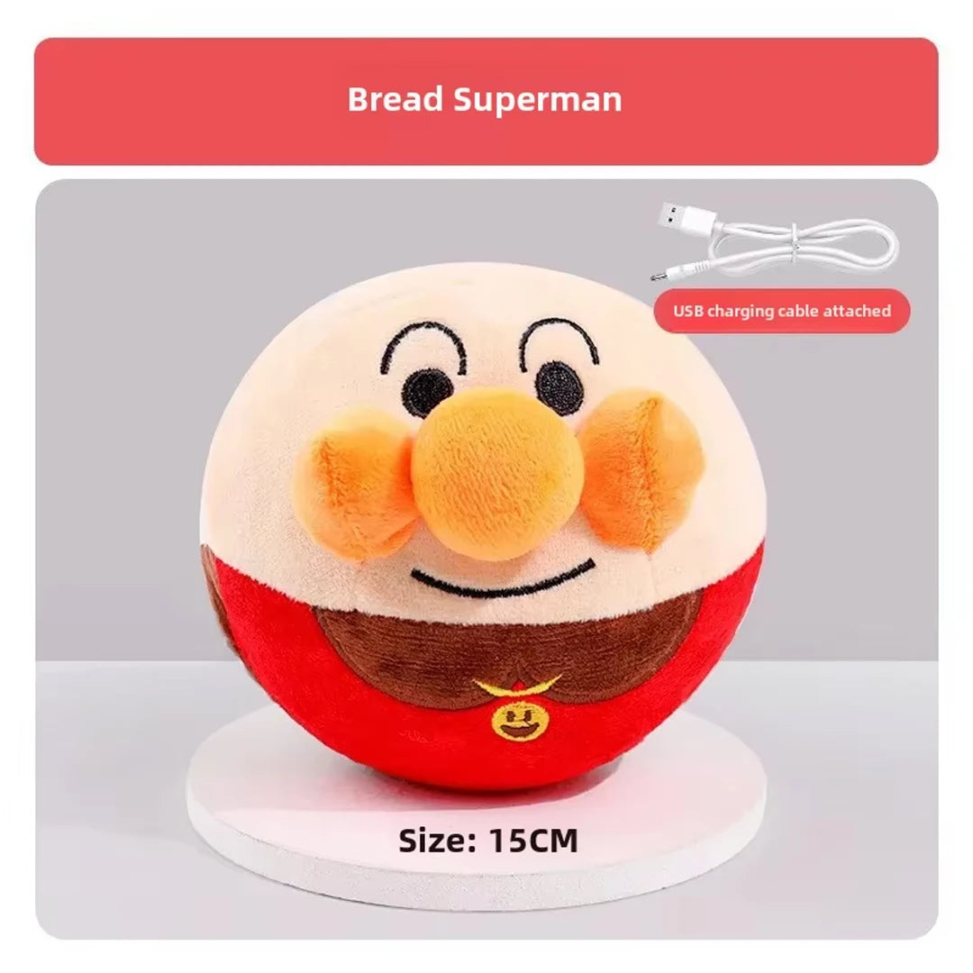 Bola de pelúcia elétrica para cães recarregável por USB