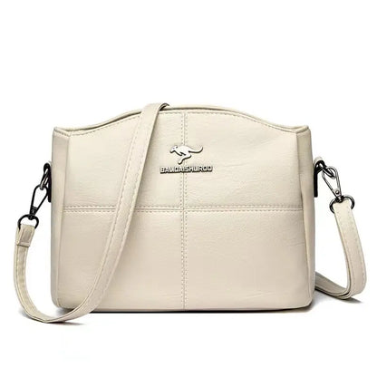Bolsa em  couro Sintético macio Casual Crossbody, feminino  de alta qualidade - Balidaishu
