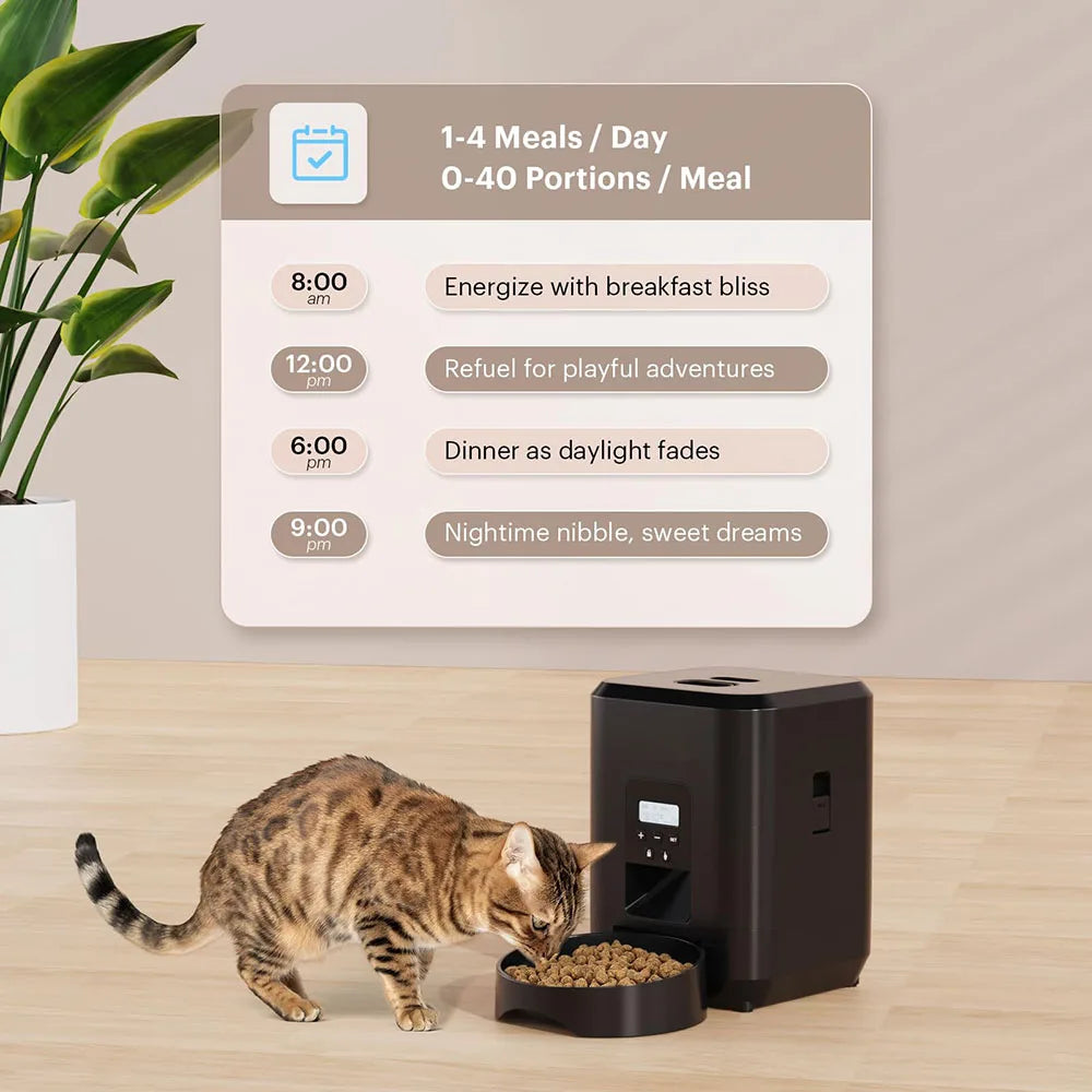 Alimentador automático  para gatos e cães
