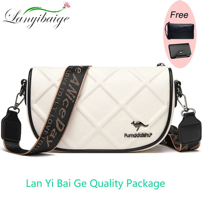 Bolsa de couro genuíno bovino de luxo,  transversal de ombro de alta qualidade