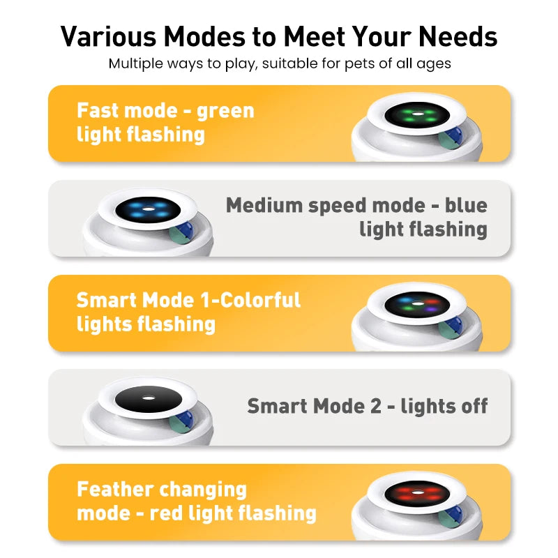 Brinquedo interativo de bolinha e pena para Cães e Gatos